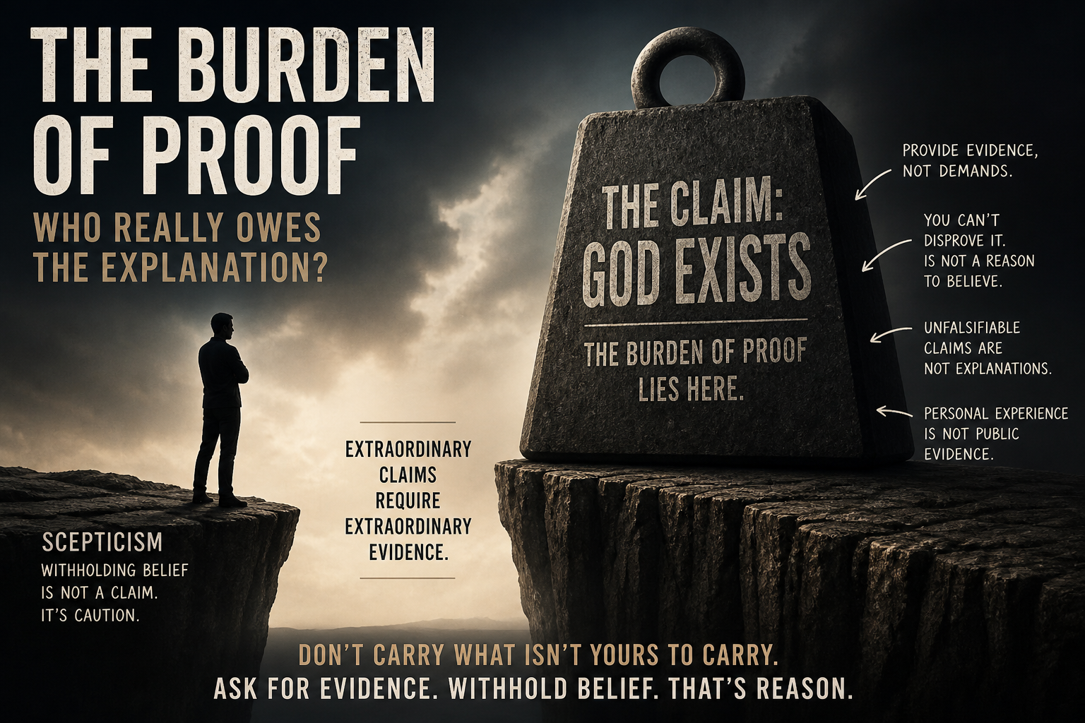 The Burden of Proof: Who Really Owes the Explanation?